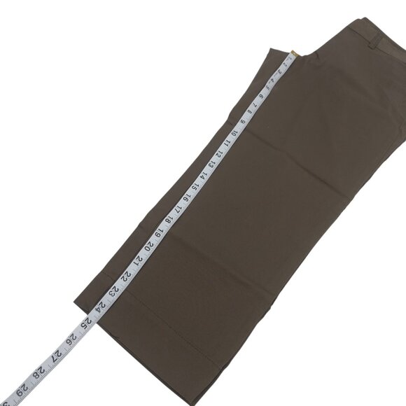 Ann Taylor Loft Womens Sz 8 Original Dark Olive Career Capri Pants Straight Leg - Picture 7 of 10